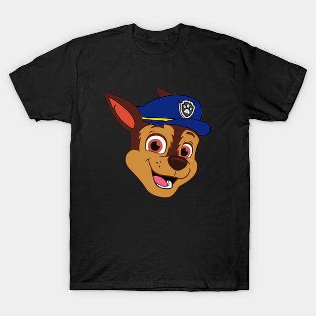 Happy Paw Patrol Chase T-Shirt by JamesCMarshall